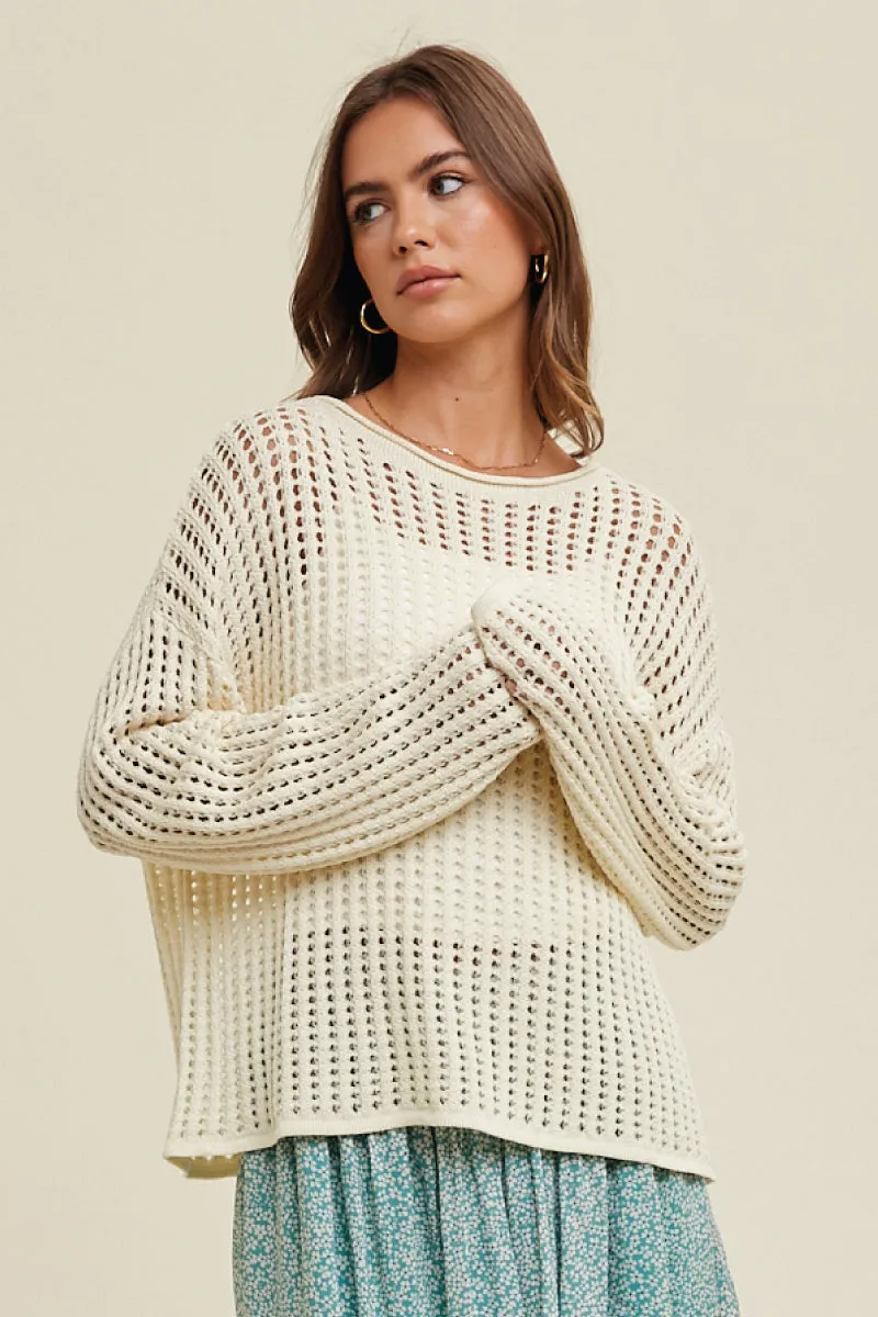Open Knit Sweater