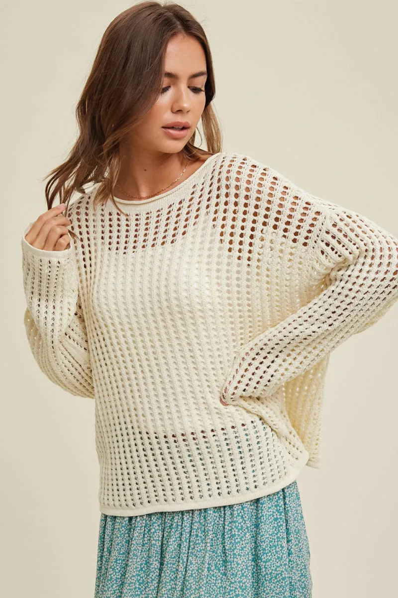 Open Knit Sweater