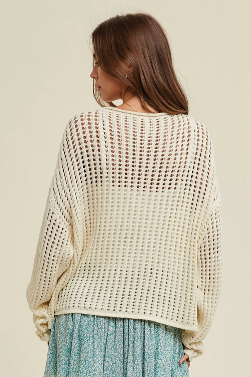 Open Knit Sweater