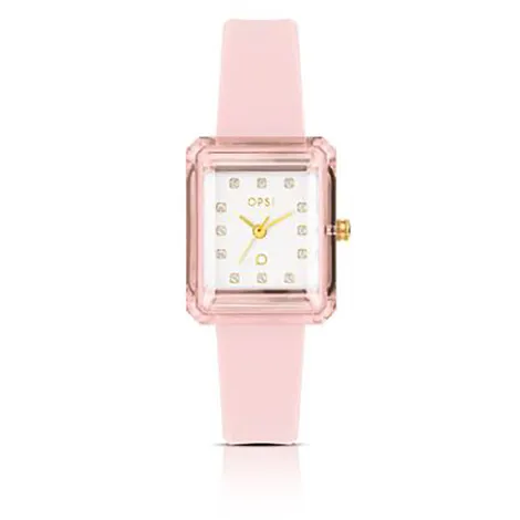 OPS OBJECTS Orologio donna cassa rettangolare Ops Rare rosa