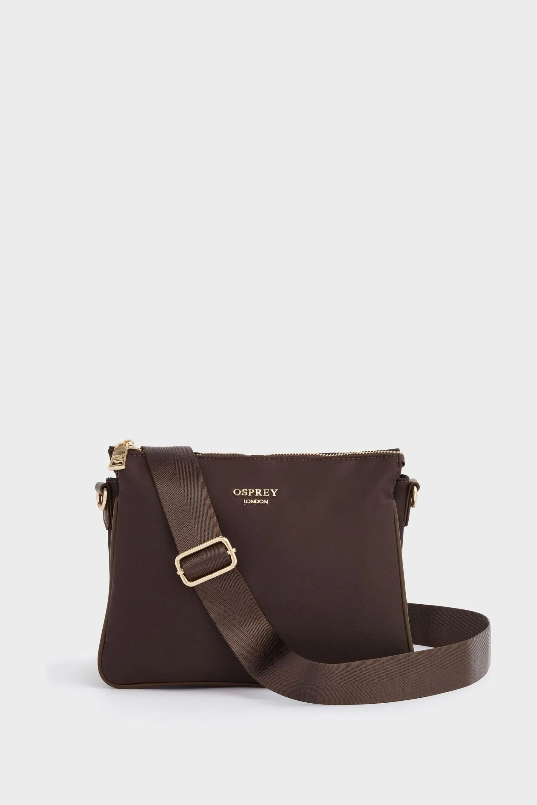 OSPREY LONDON Purple The Wanderer Nylon Crossbody Bag    
