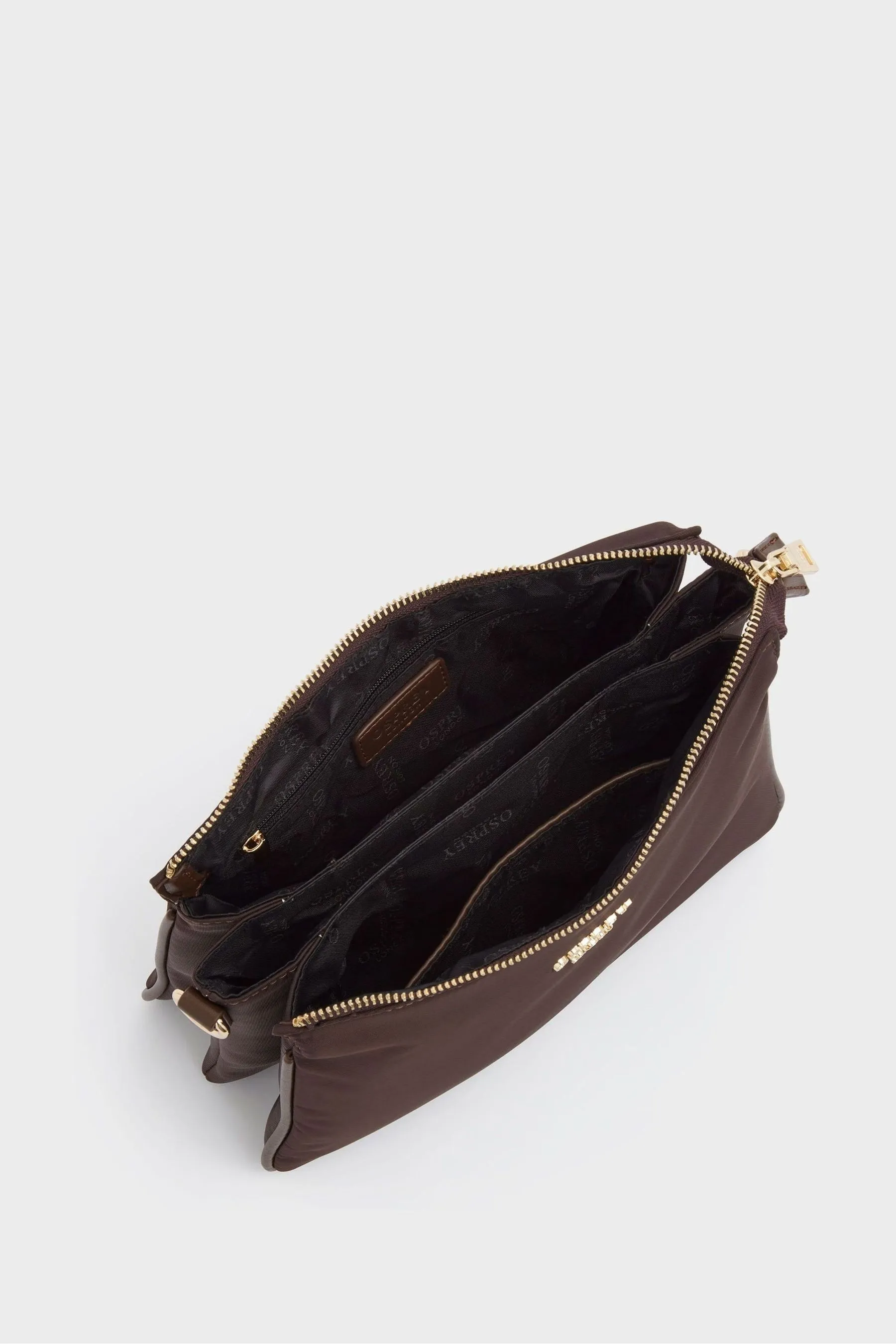 OSPREY LONDON Purple The Wanderer Nylon Crossbody Bag    