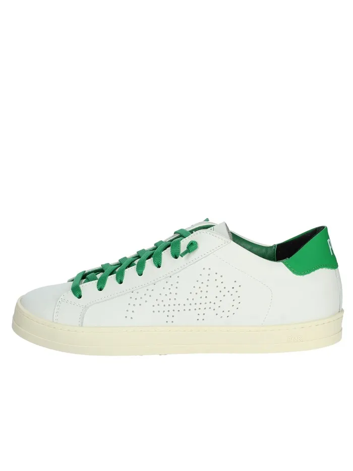 P448  SNEAKERS BASSA S23JHON-M BIANCO/VERDE