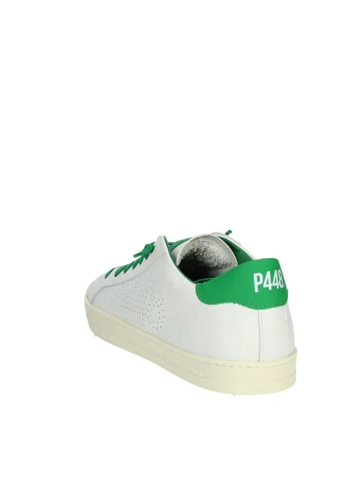 P448  SNEAKERS BASSA S23JHON-M BIANCO/VERDE