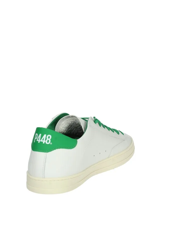 P448  SNEAKERS BASSA S23JHON-M BIANCO/VERDE