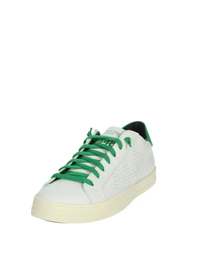 P448  SNEAKERS BASSA S23JHON-M BIANCO/VERDE
