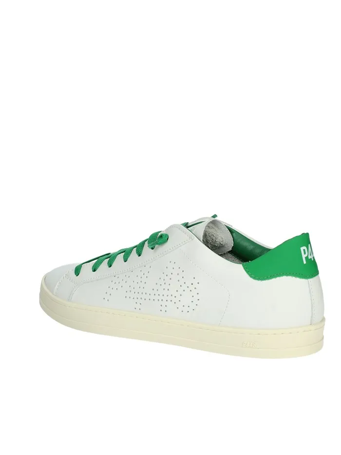 P448  SNEAKERS BASSA S23JHON-M BIANCO/VERDE