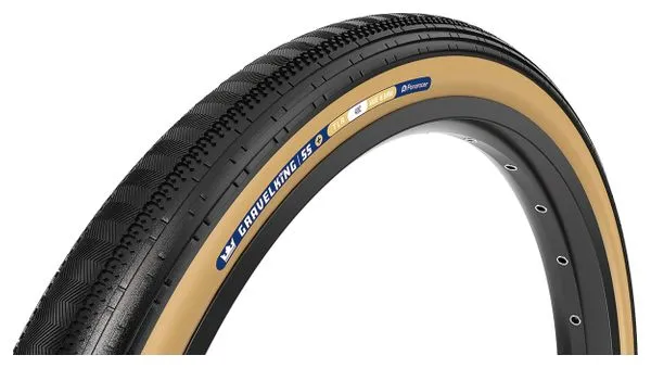 Panaracer GravelKing SemiSlick+ Pneumatico Gravel 700 mm Tubeless Ready Pieghevole Mescola ZSG Gravel BeadLock TuffTex+ Nero Bei