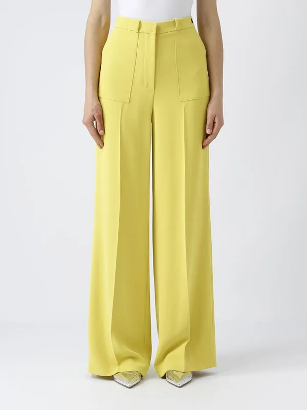 Pantalone donna Elisabetta Franchi in crepe leggero Cedro