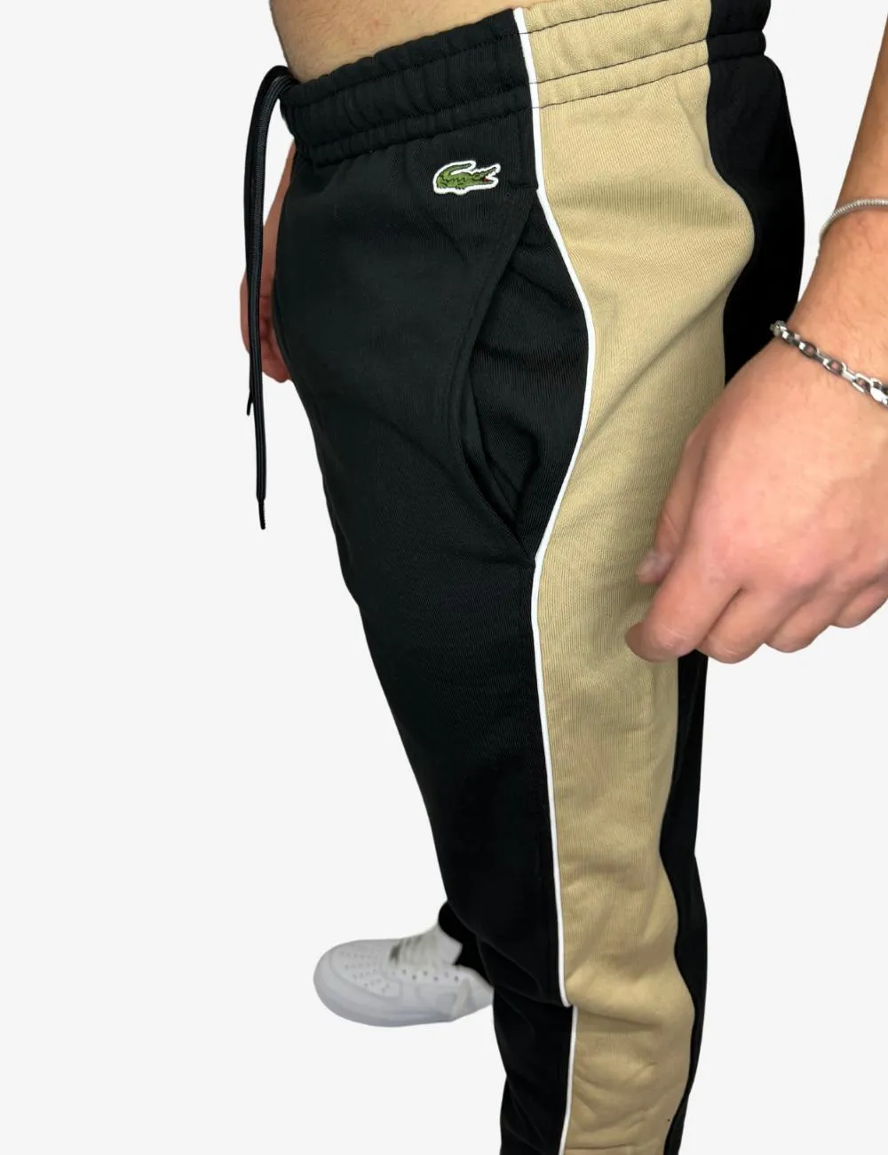Pantalone Lacoste con banda uomo