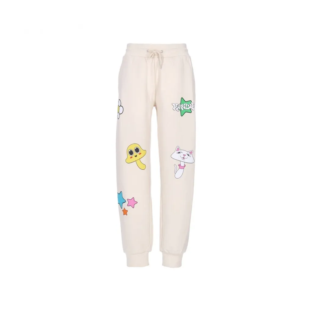 pantalone tuta leggero uomo shroom mania sweatpants BONE MINERAL WASH