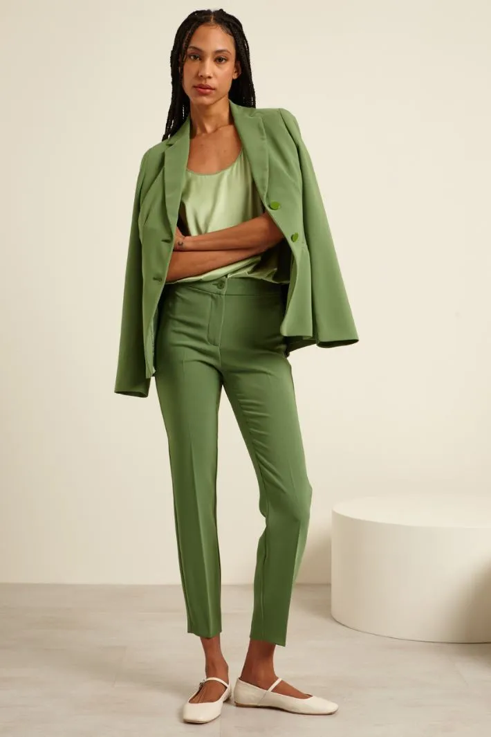 Pantaloni a sigaretta in cady