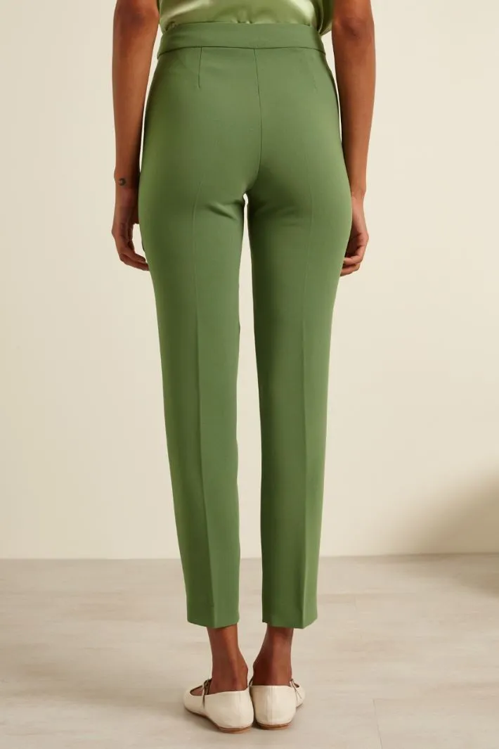 Pantaloni a sigaretta in cady