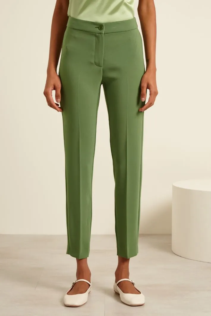 Pantaloni a sigaretta in cady