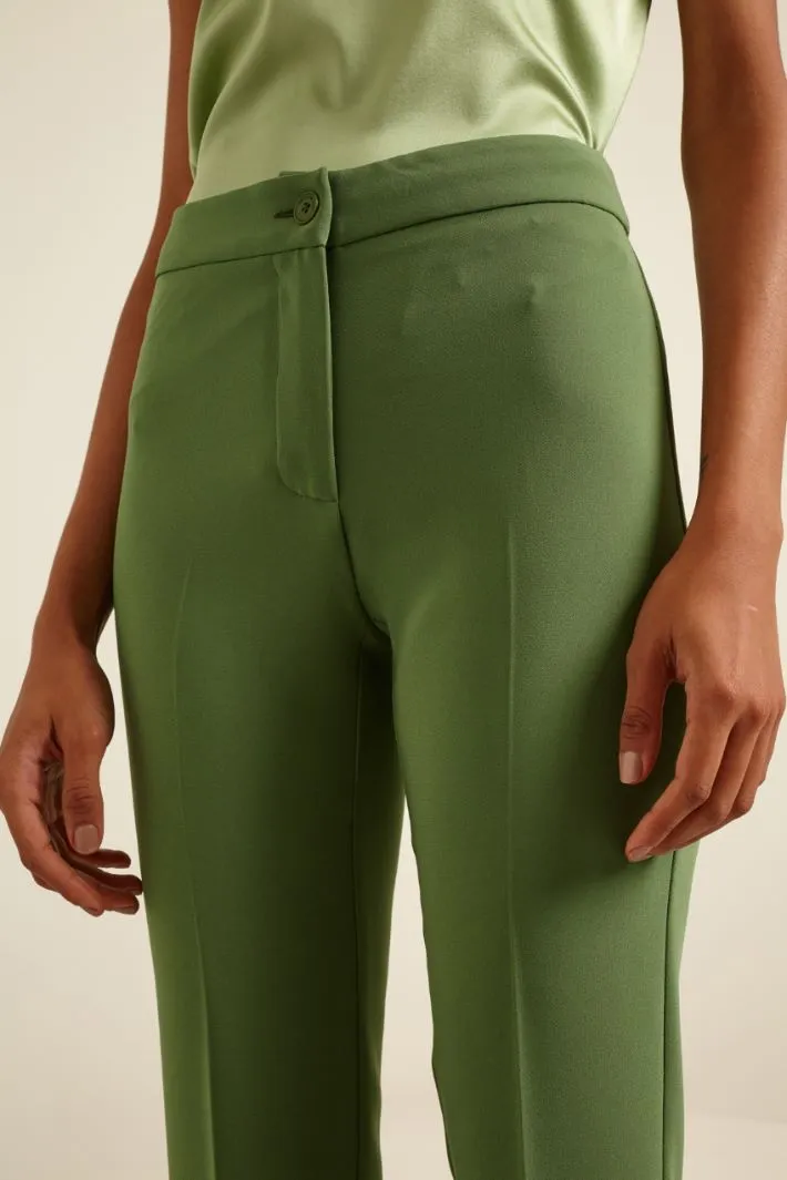 Pantaloni a sigaretta in cady