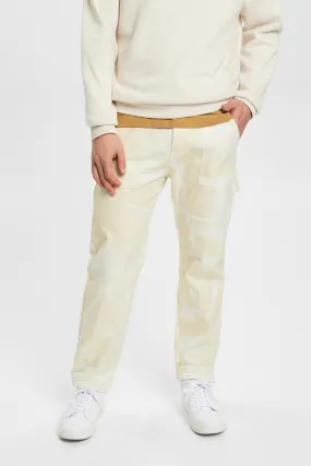 Pantaloni cargo a gamba dritta con fantasia