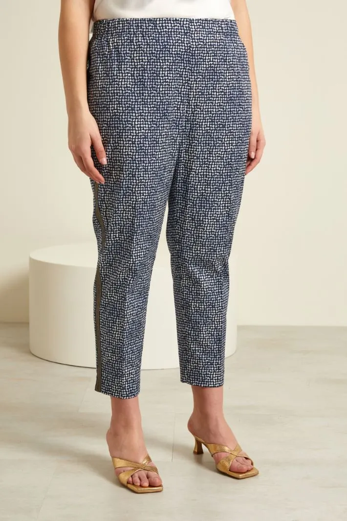 Pantaloni cropped stampati