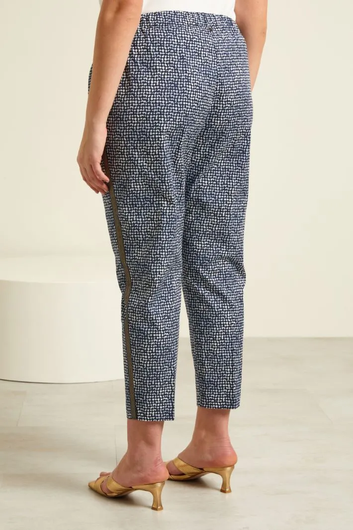 Pantaloni cropped stampati