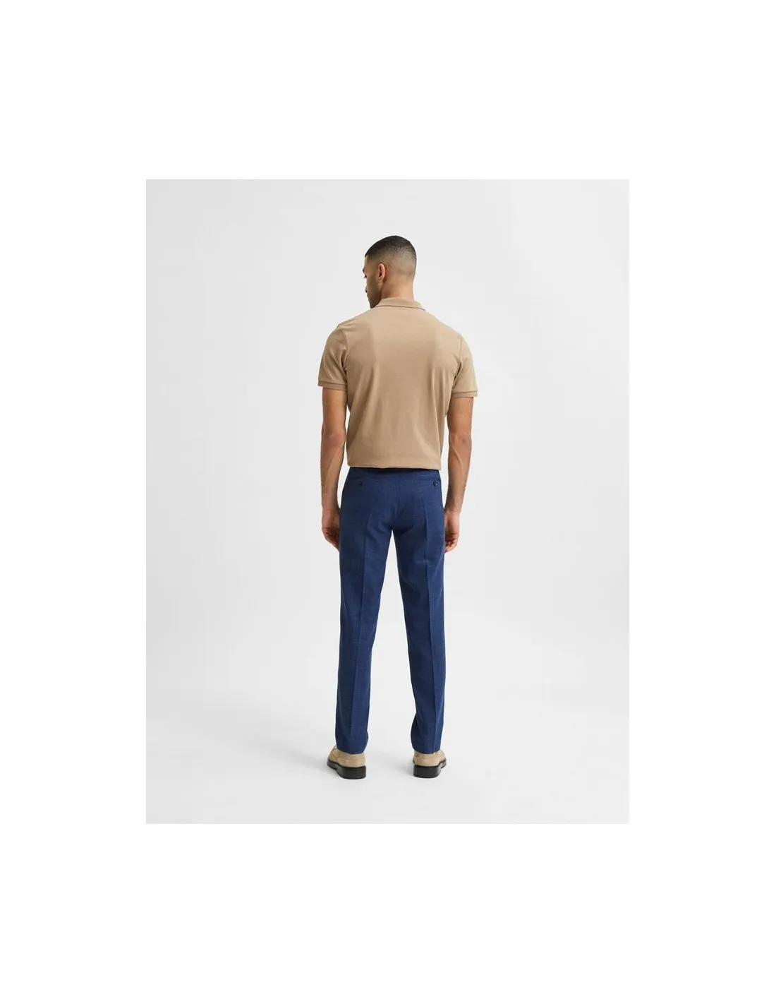 Pantaloni da abito uomo blu Oasis Selected