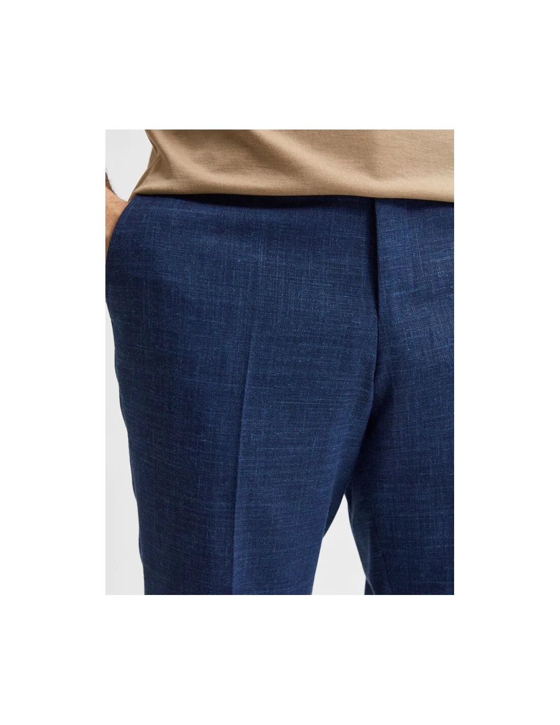 Pantaloni da abito uomo blu Oasis Selected