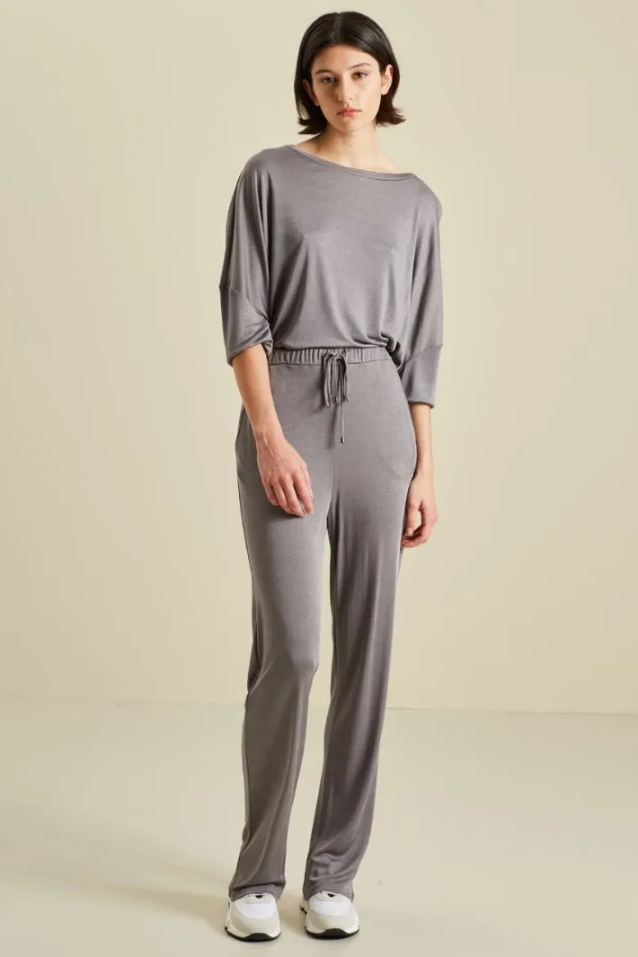 Pantaloni in jersey di viscosa