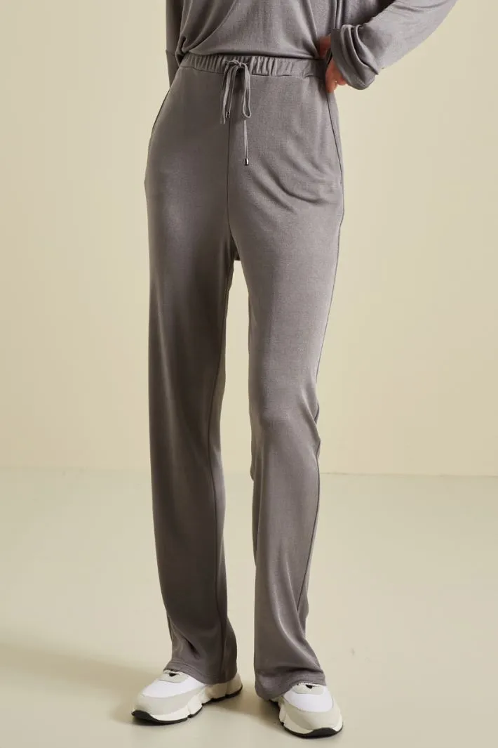 Pantaloni in jersey di viscosa