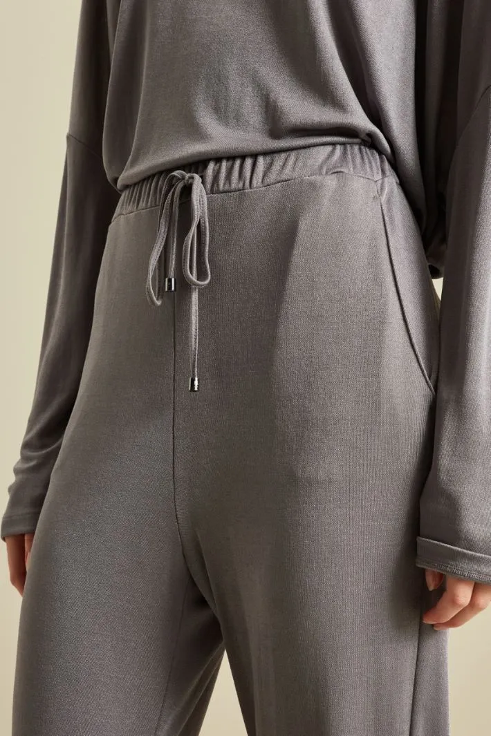 Pantaloni in jersey di viscosa
