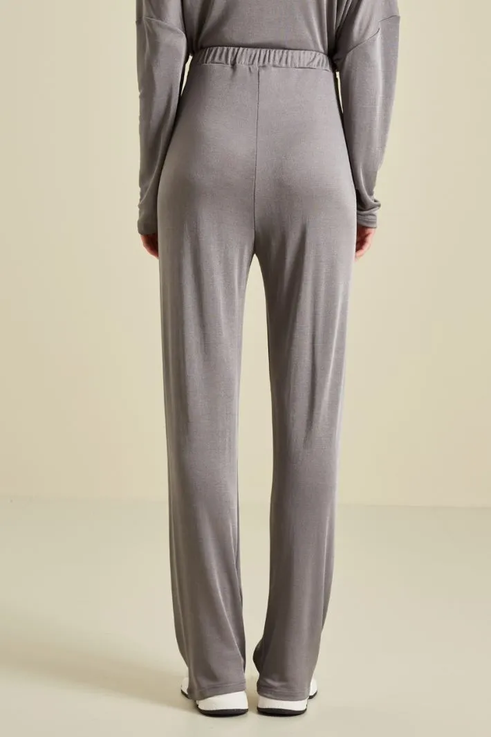Pantaloni in jersey di viscosa