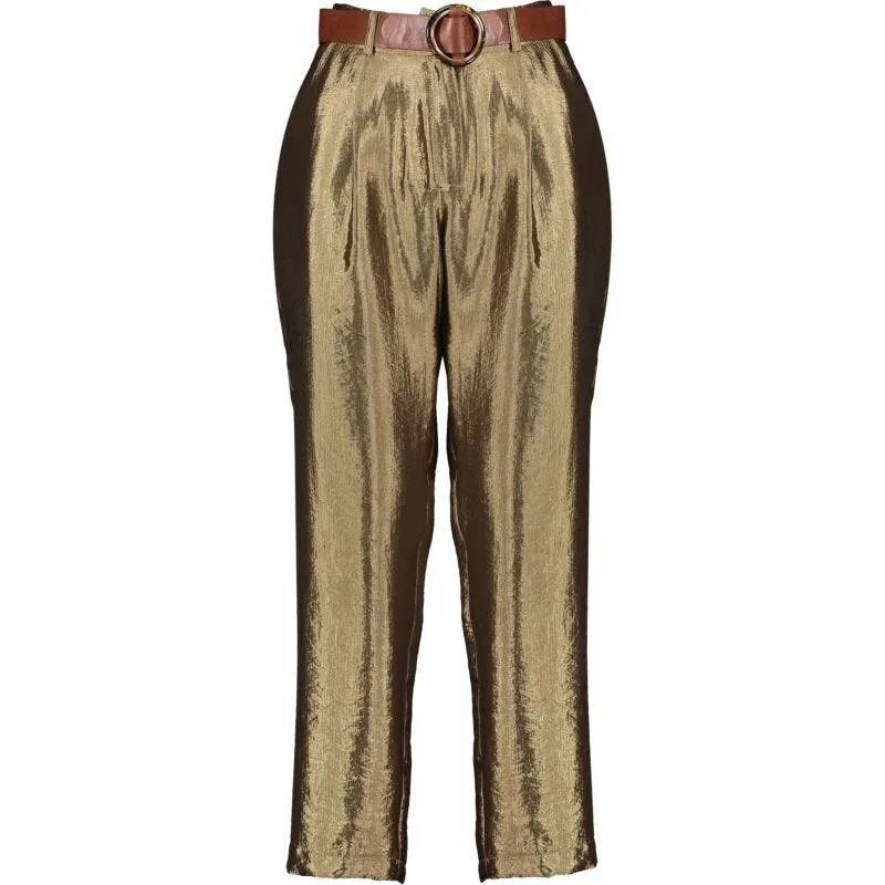 Pantaloni in viscosa lucida