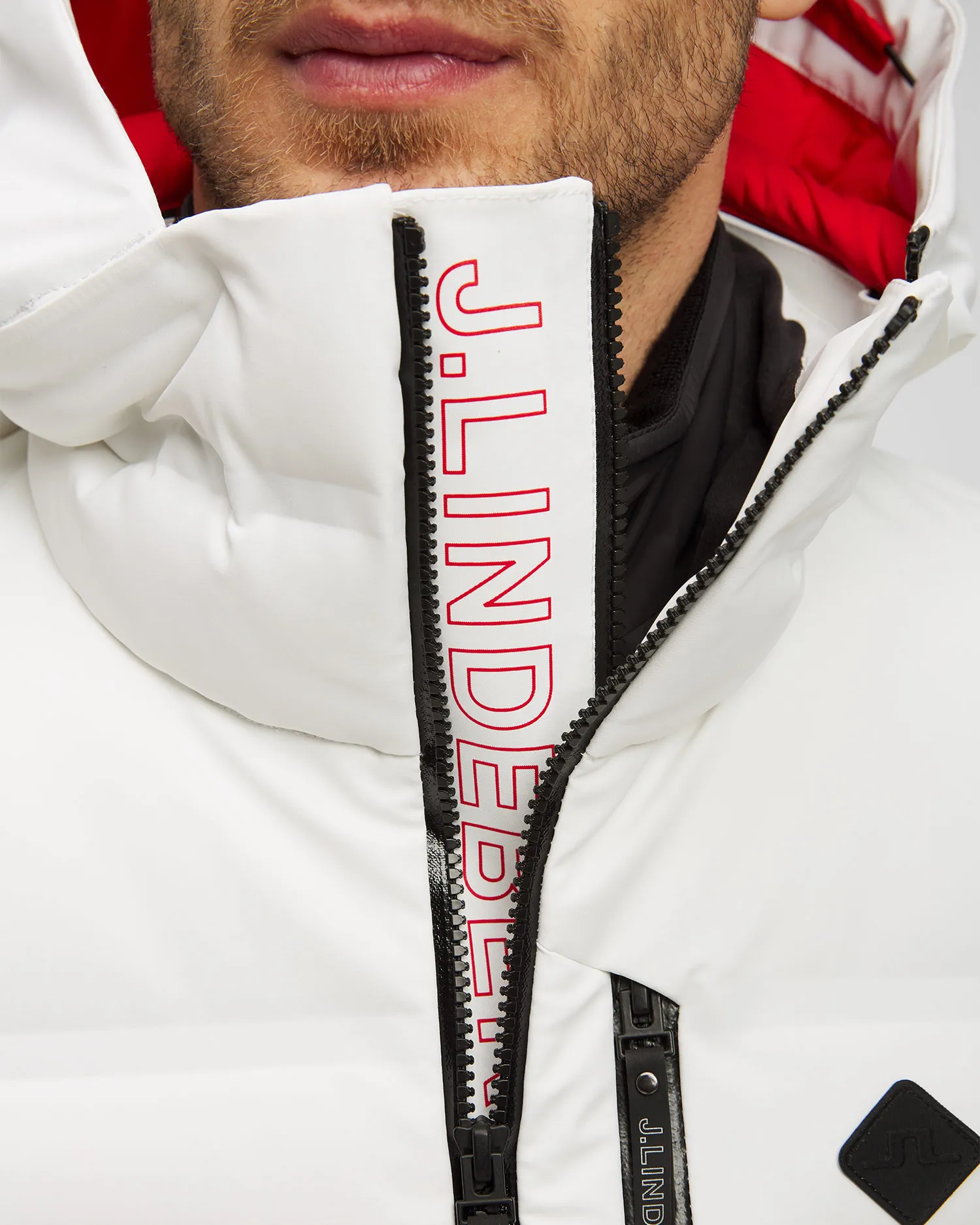 Piumino bianco da uomo J.Lindeberg Orbit SMOW08872-white