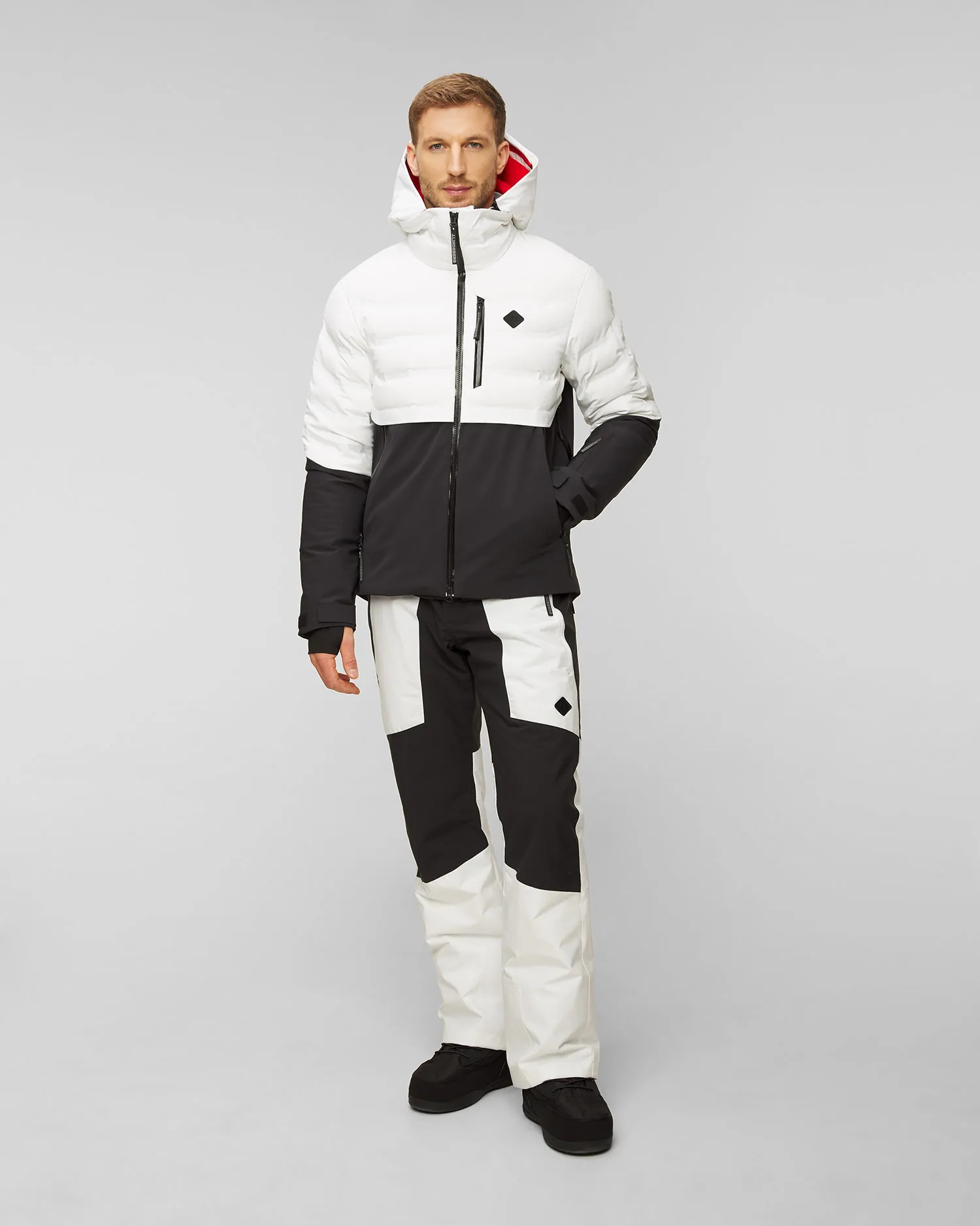 Piumino bianco da uomo J.Lindeberg Orbit SMOW08872-white