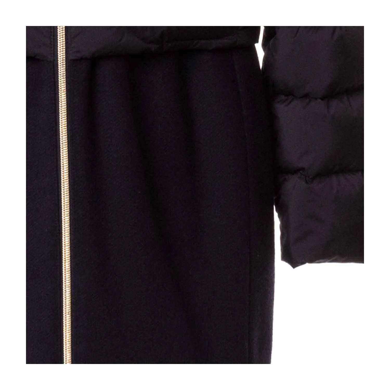 Piumino Con Inserto In Lana Girl