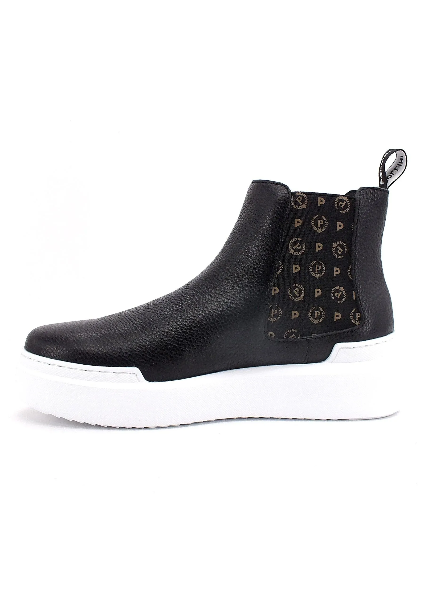 POLLINI Slip On Hi Loghi Donna Nero TA15154G0DQ1F00A