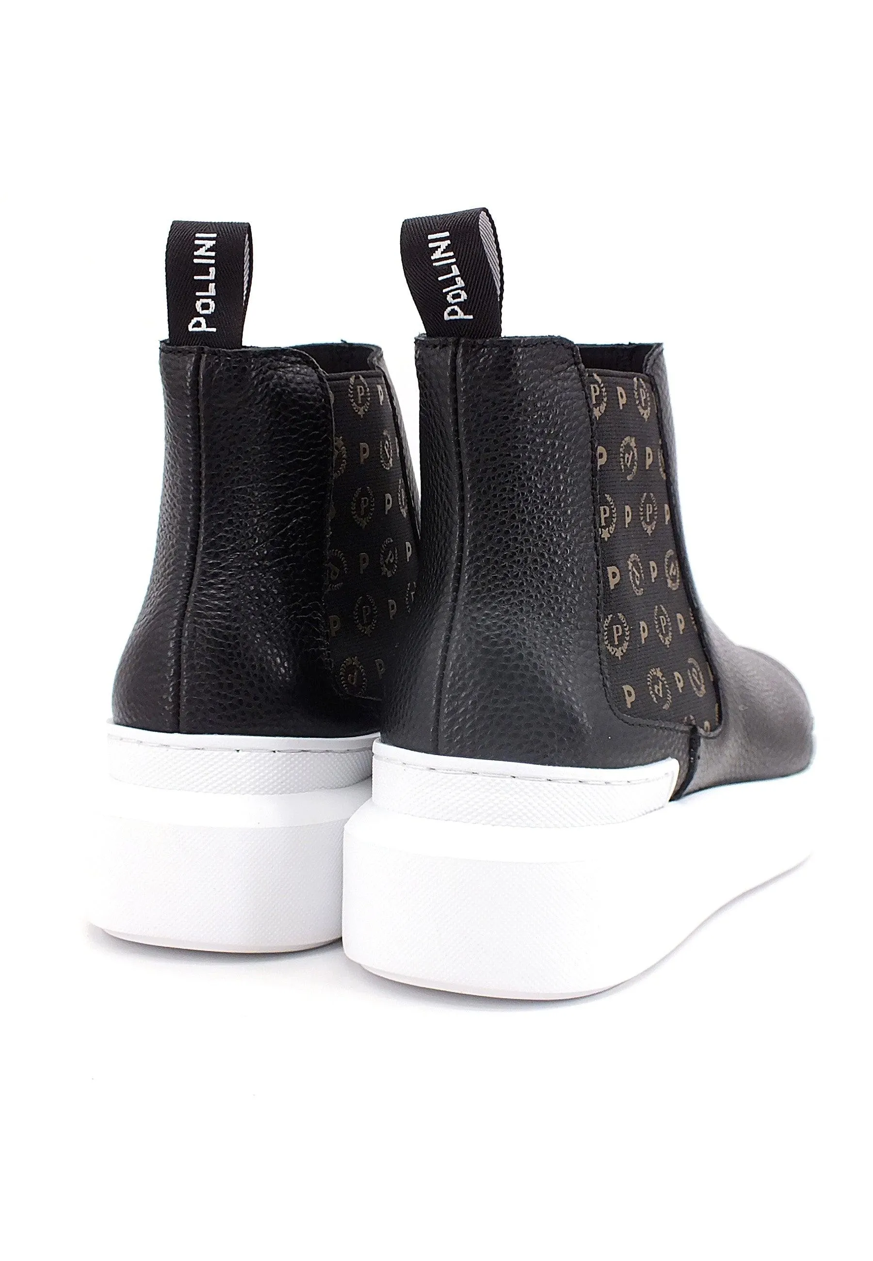 POLLINI Slip On Hi Loghi Donna Nero TA15154G0DQ1F00A