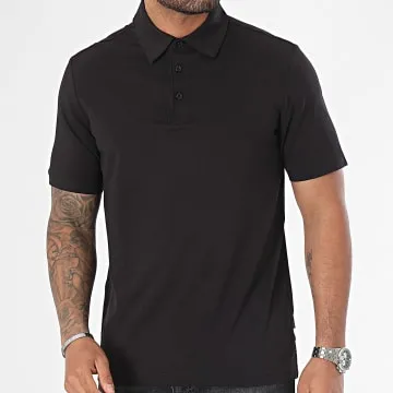 Polo Spencer a maniche corte nero