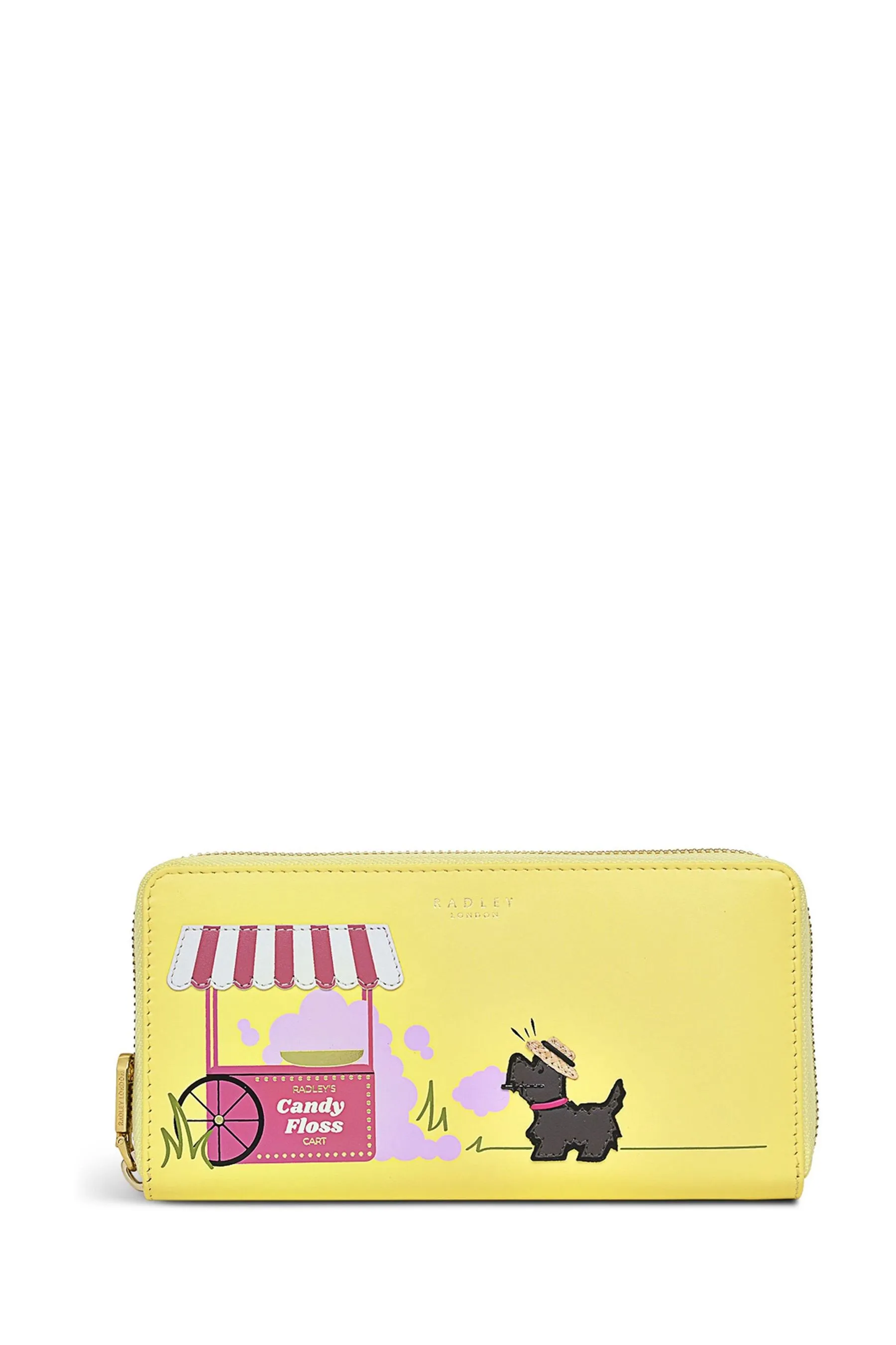Radley London - Giallo - Candy Floss - Borsellino grande con zip su tre lati