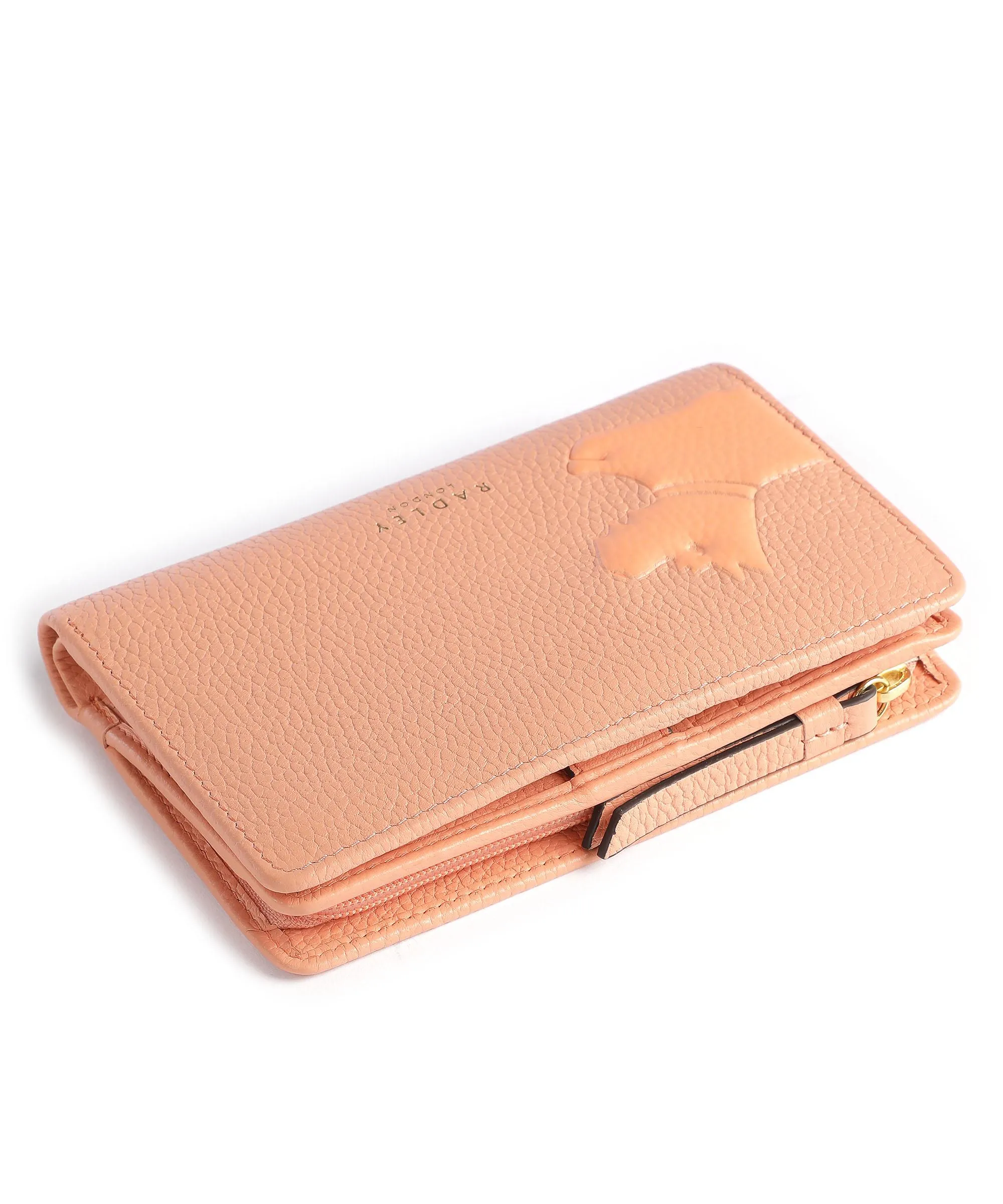  Radley London Stamp Portafoglio pelle di vacchetta grana albicocca  