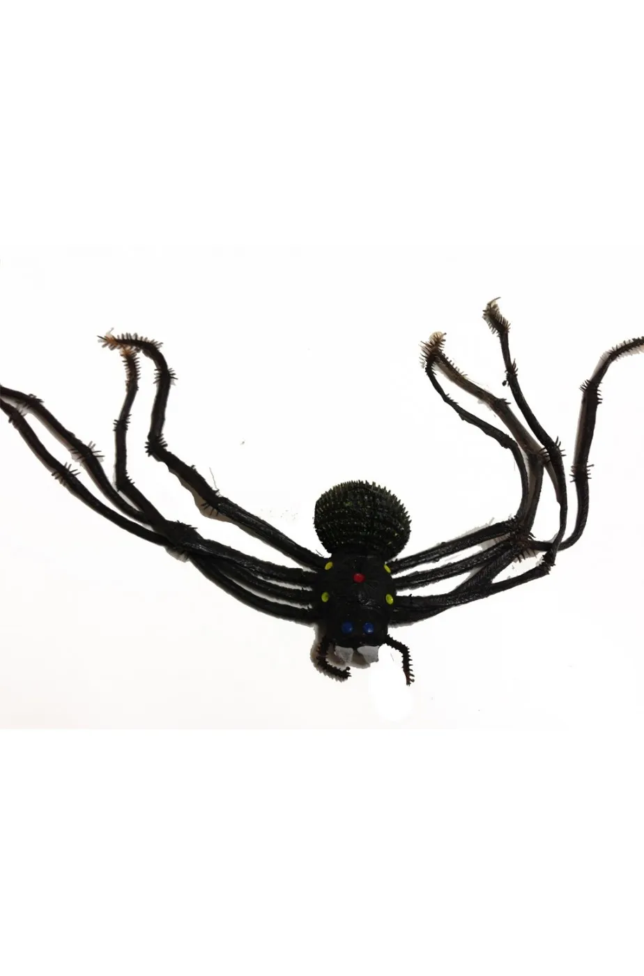 Ragno nero da appendere in gomma 43cm