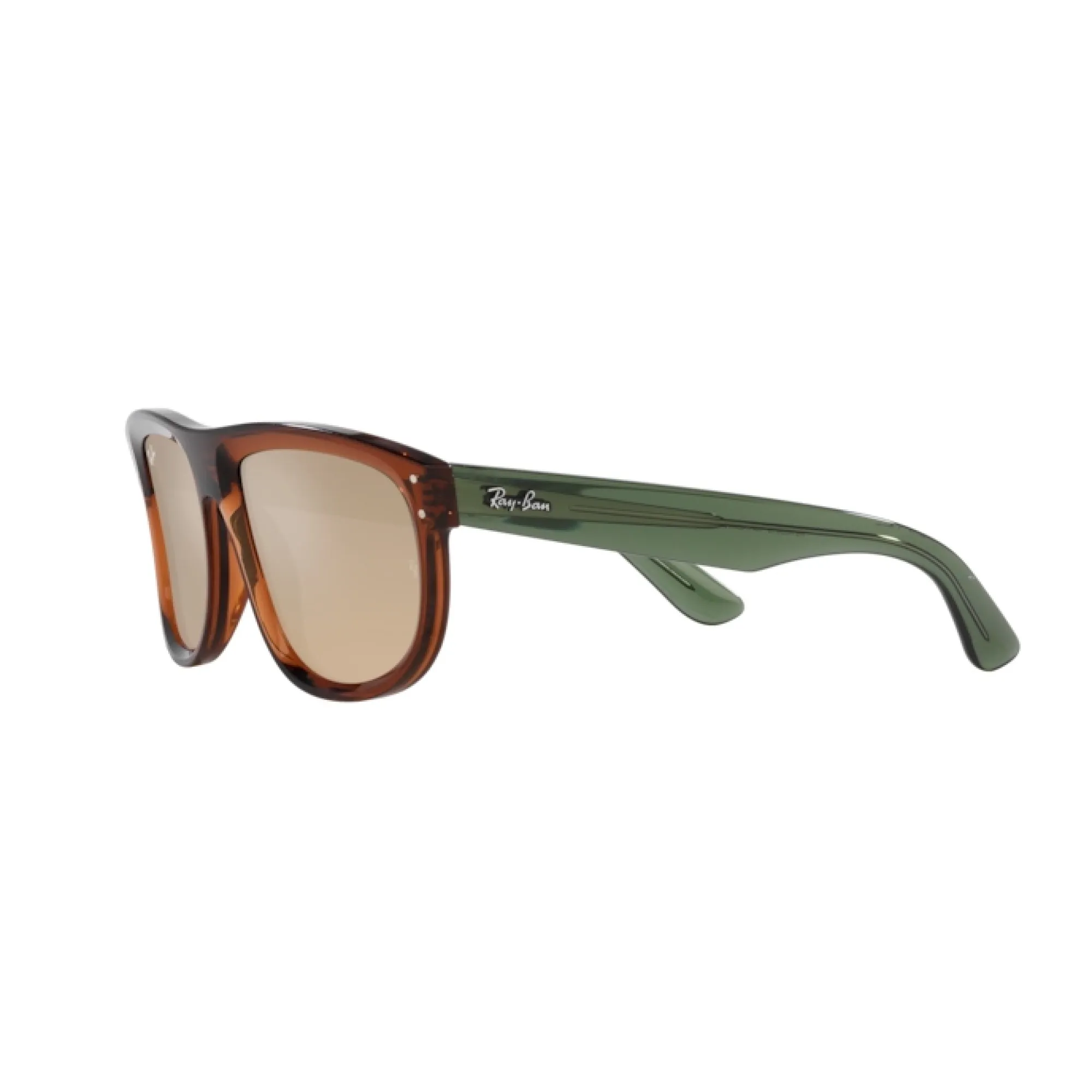   Ray-Ban RB R0501S Boyfriend Reverse 67102O Marrone Chiaro Trasparente | Occhiale Da Sole Unisex 
