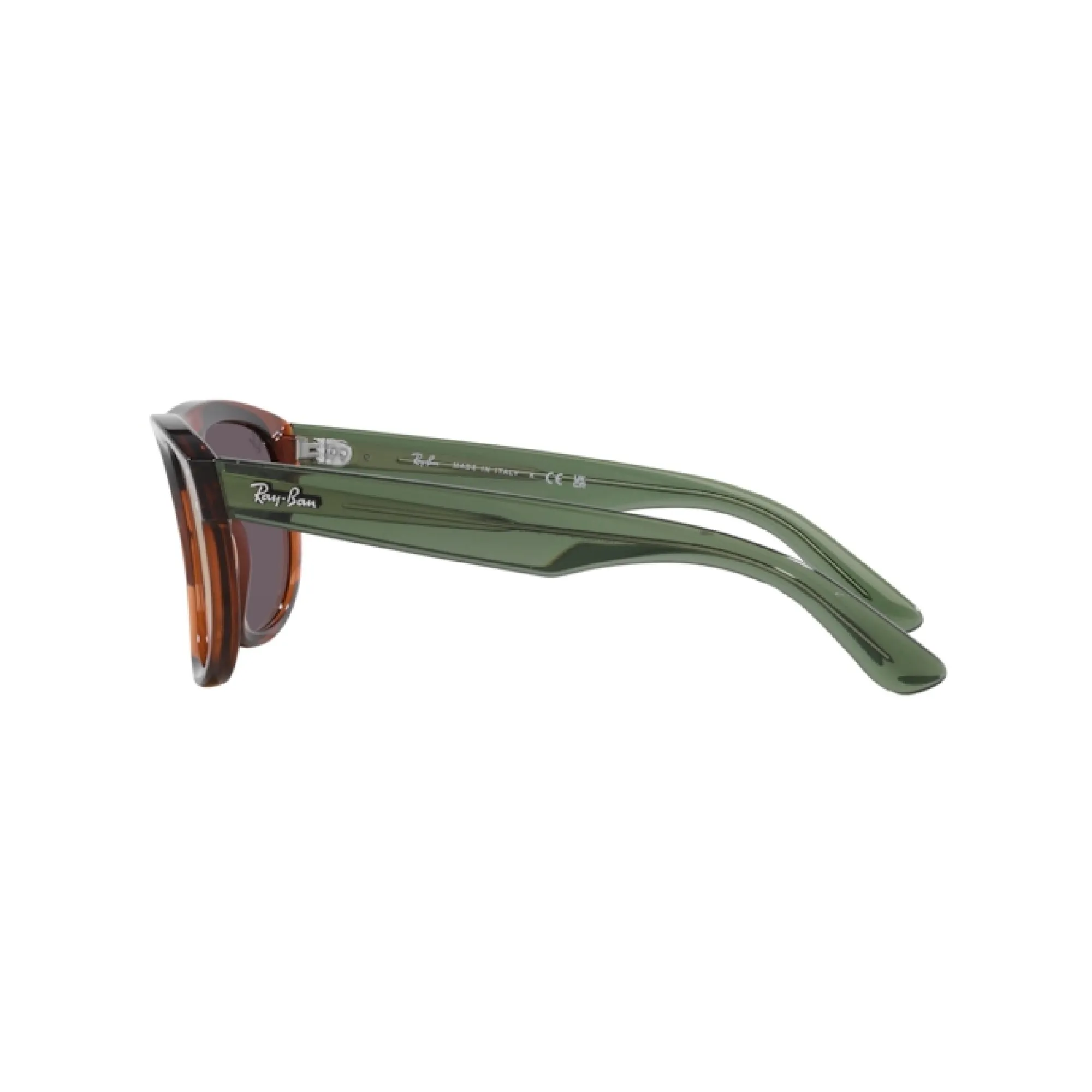   Ray-Ban RB R0501S Boyfriend Reverse 67102O Marrone Chiaro Trasparente | Occhiale Da Sole Unisex 