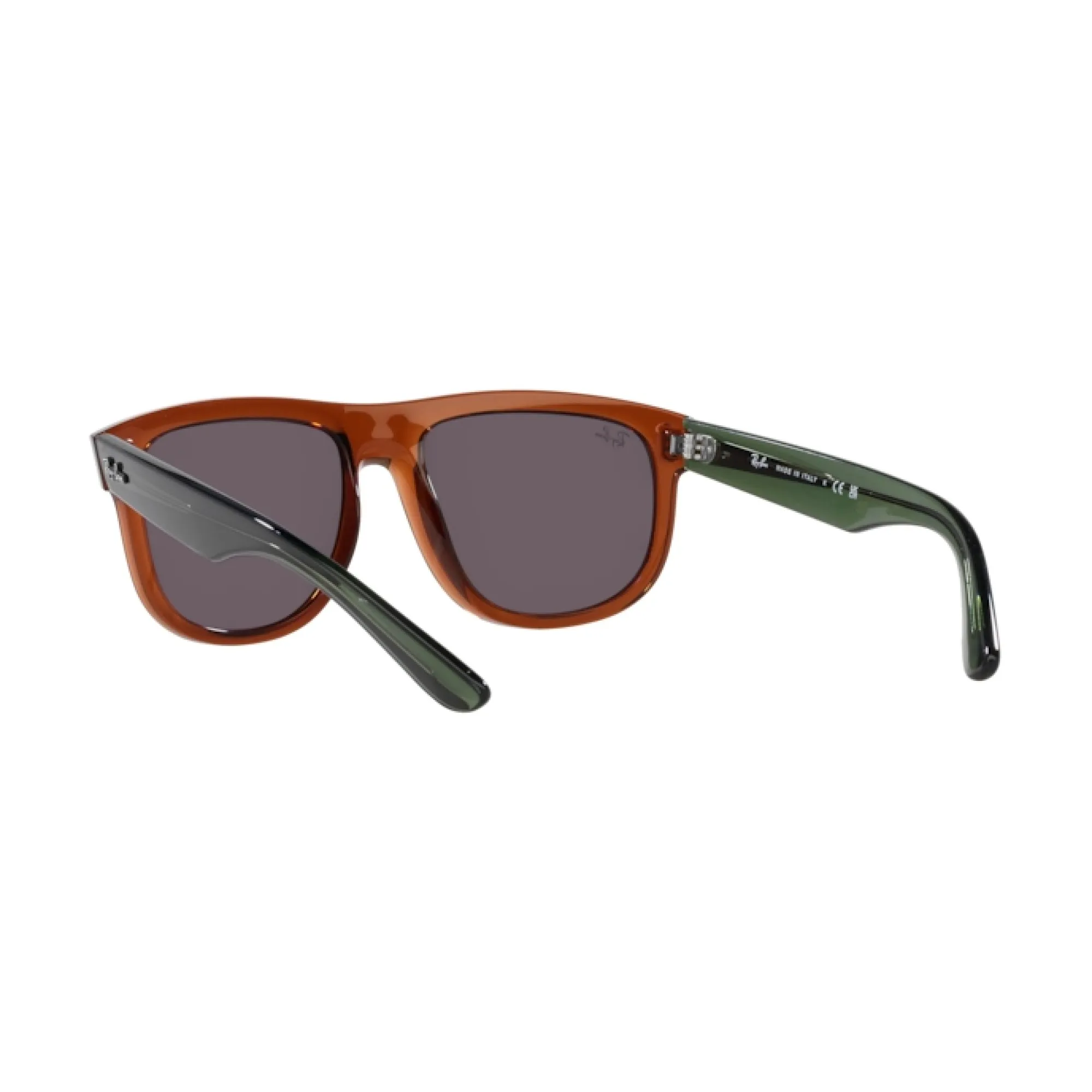   Ray-Ban RB R0501S Boyfriend Reverse 67102O Marrone Chiaro Trasparente | Occhiale Da Sole Unisex 