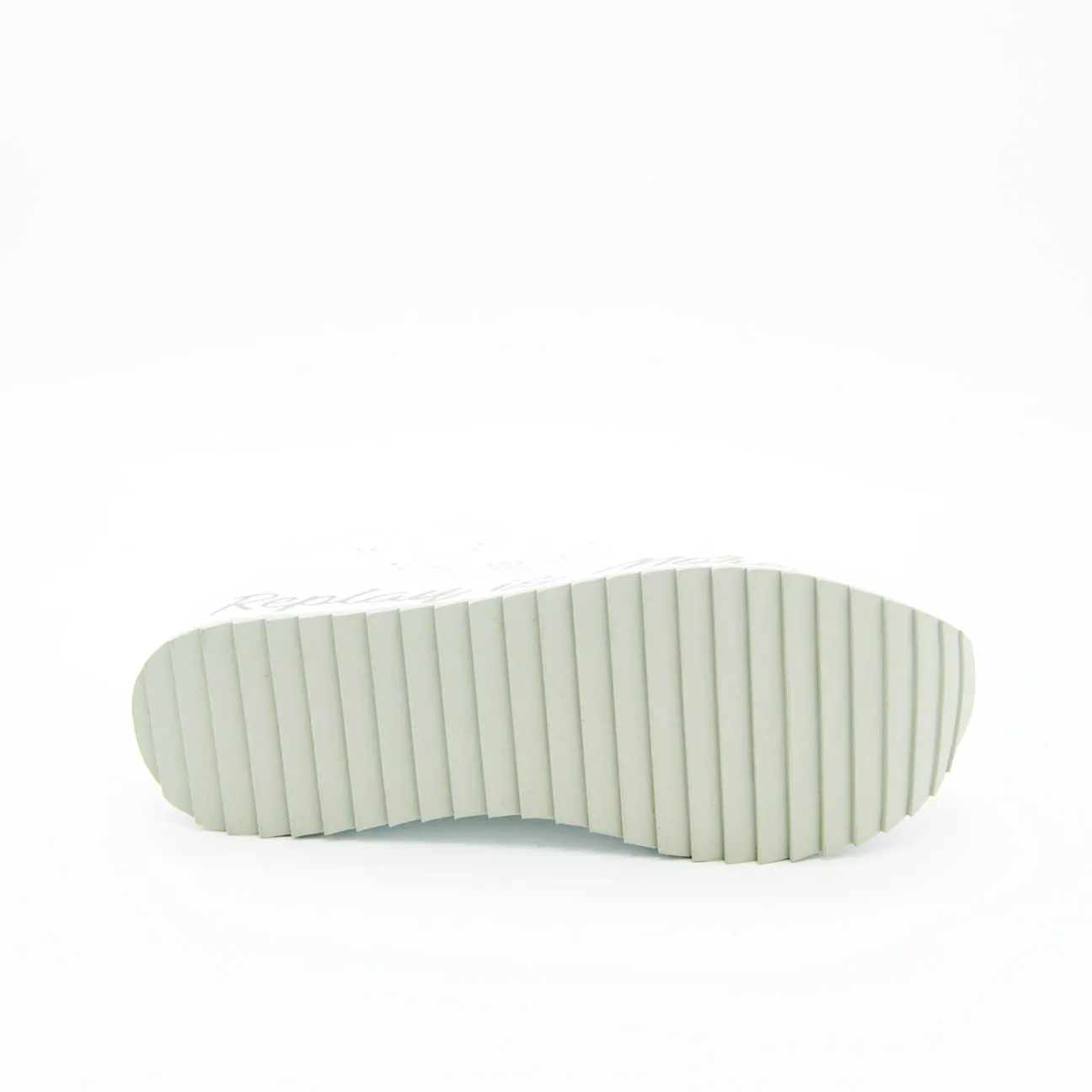 Replay sneaker platform mesh e pelle White