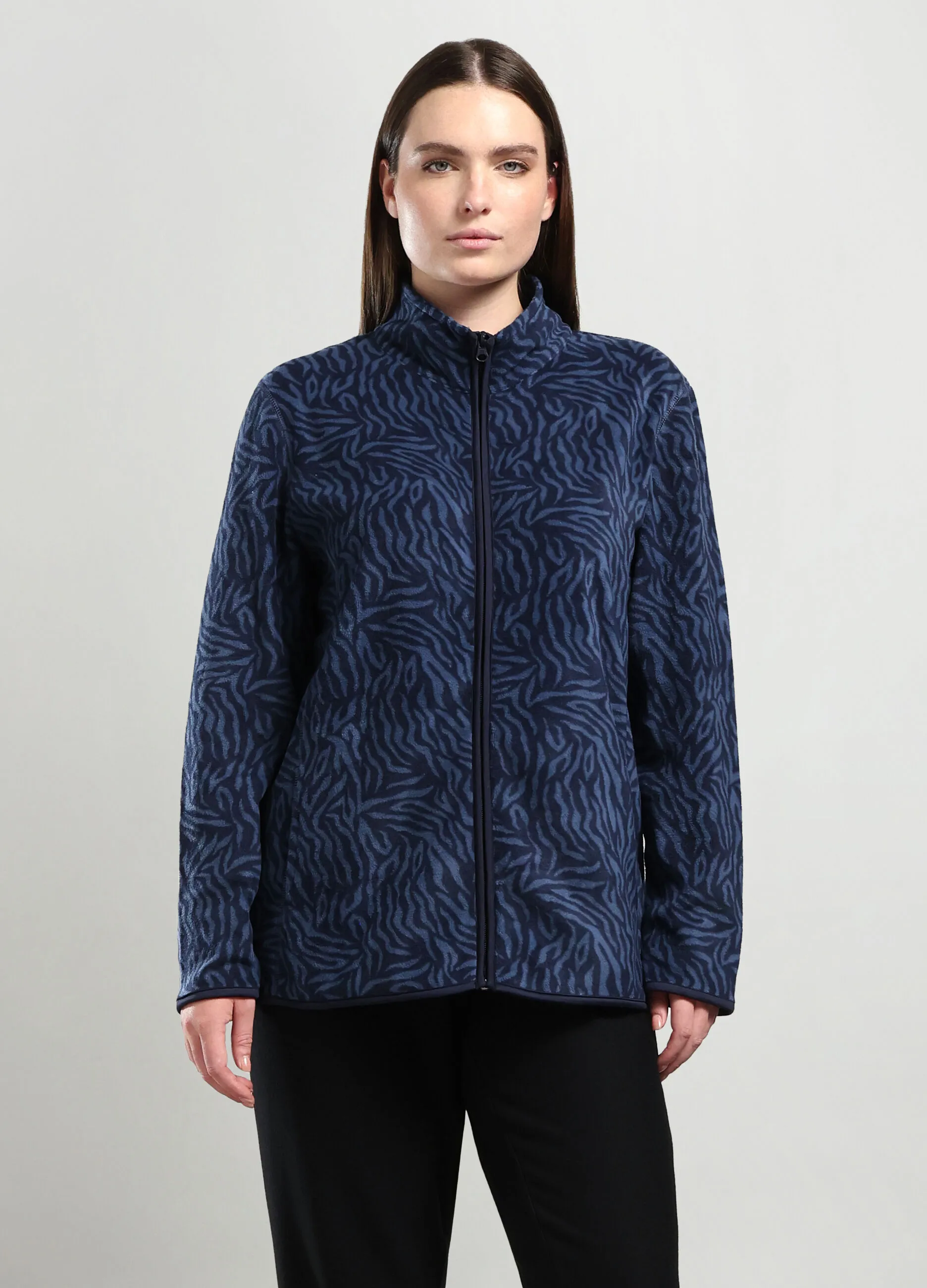 ROSA THEA  Felpa in pile con stampa donna curvy