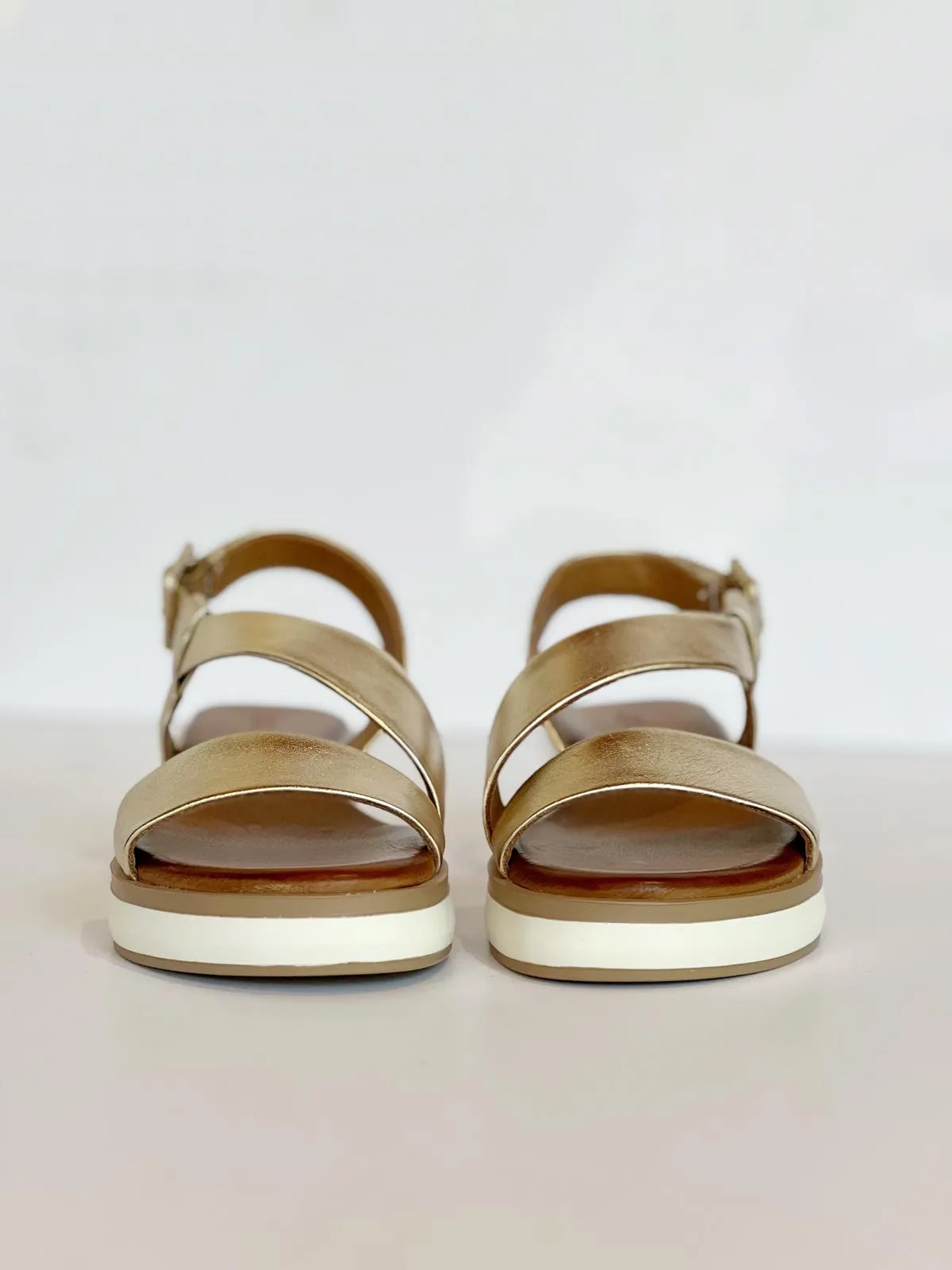 S3-113060 Sandalo Zeppa Bassa Gold  