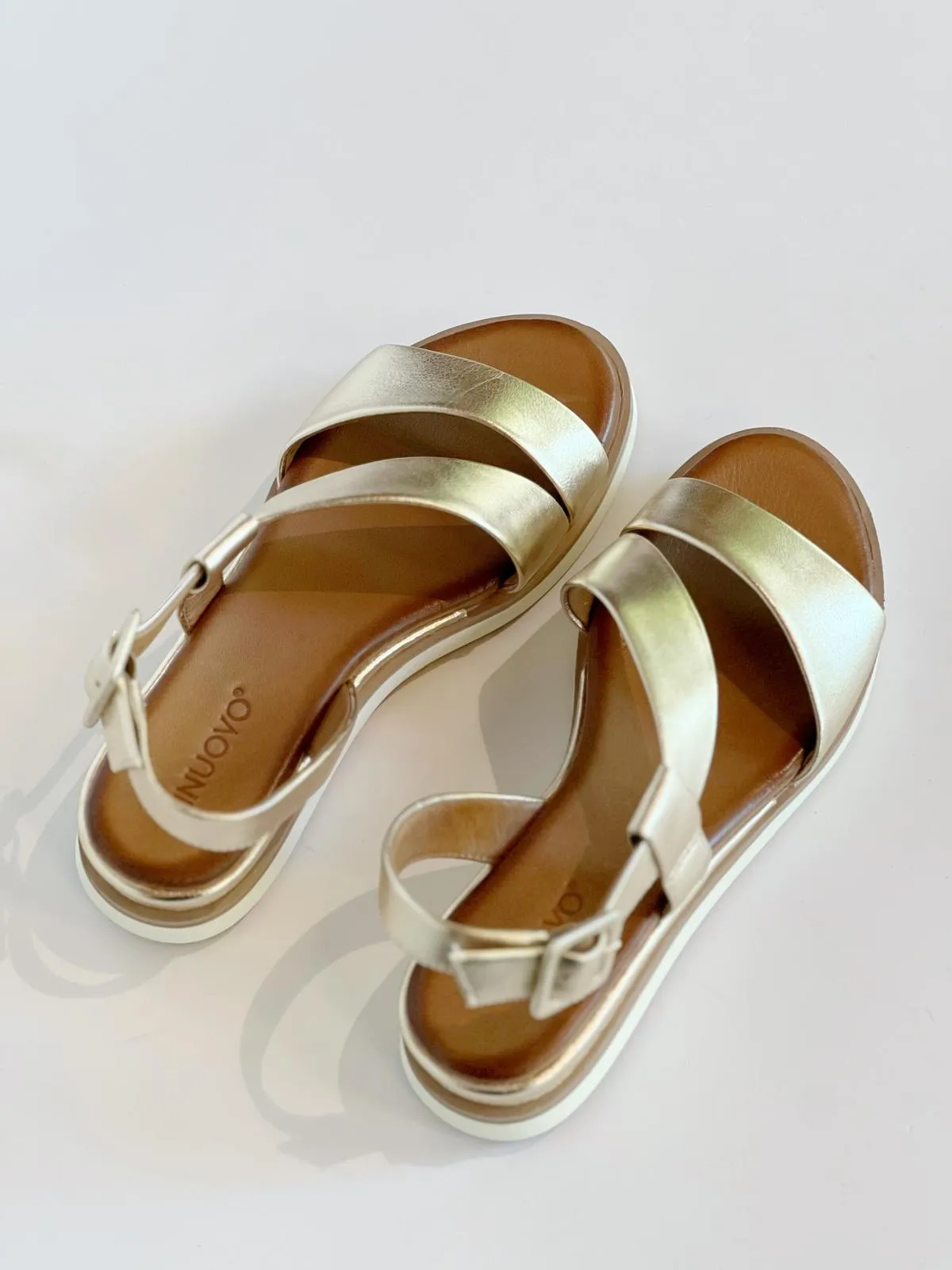 S3-113060 Sandalo Zeppa Bassa Gold  