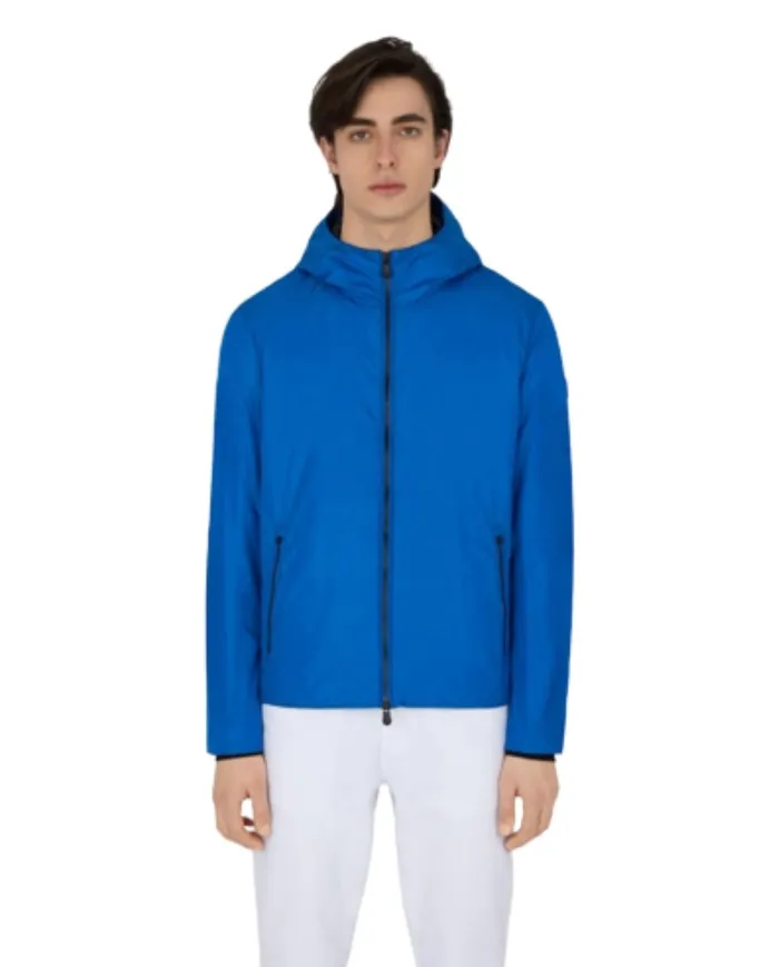 SAVE THE DUCK Giacca Uomo Perseus Mega14 P-EE Impermeabile Cappuccio Verde 90034 ASTRAL BLUE