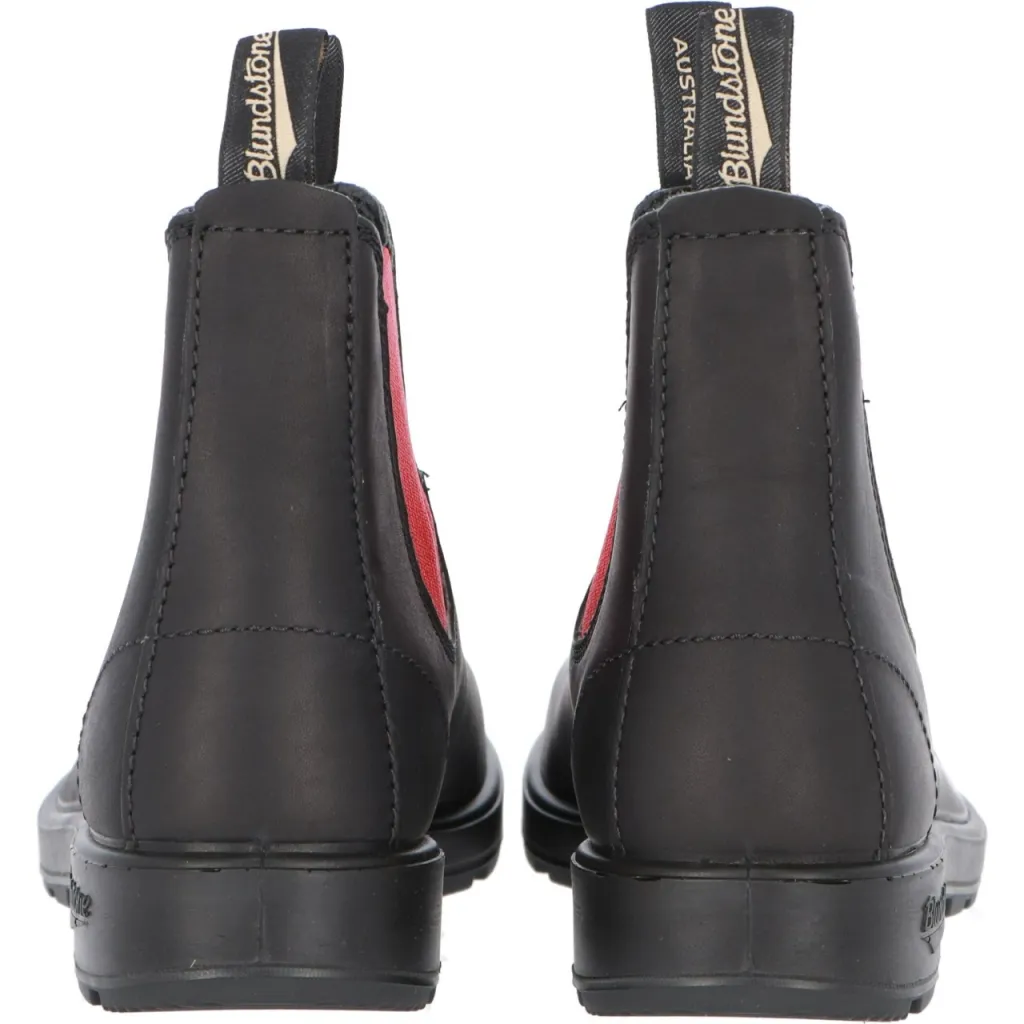 Scarpa Blundstone Donna Australian Waterproof Leather BLACK RED