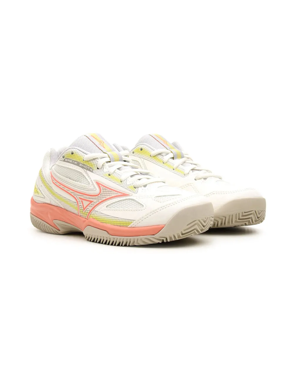 Scarpa Tennis bianca e rosa da Donna Break Shot cc wos