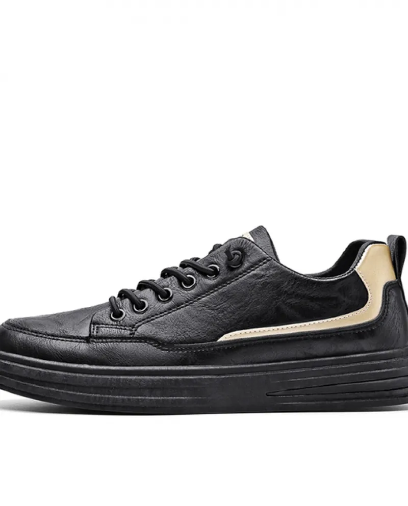 Scarpe casual in pelle da uomo Mocassini slip on Scarpe con plateau da uomo bianche Moda leggera, confortevole e traspirante