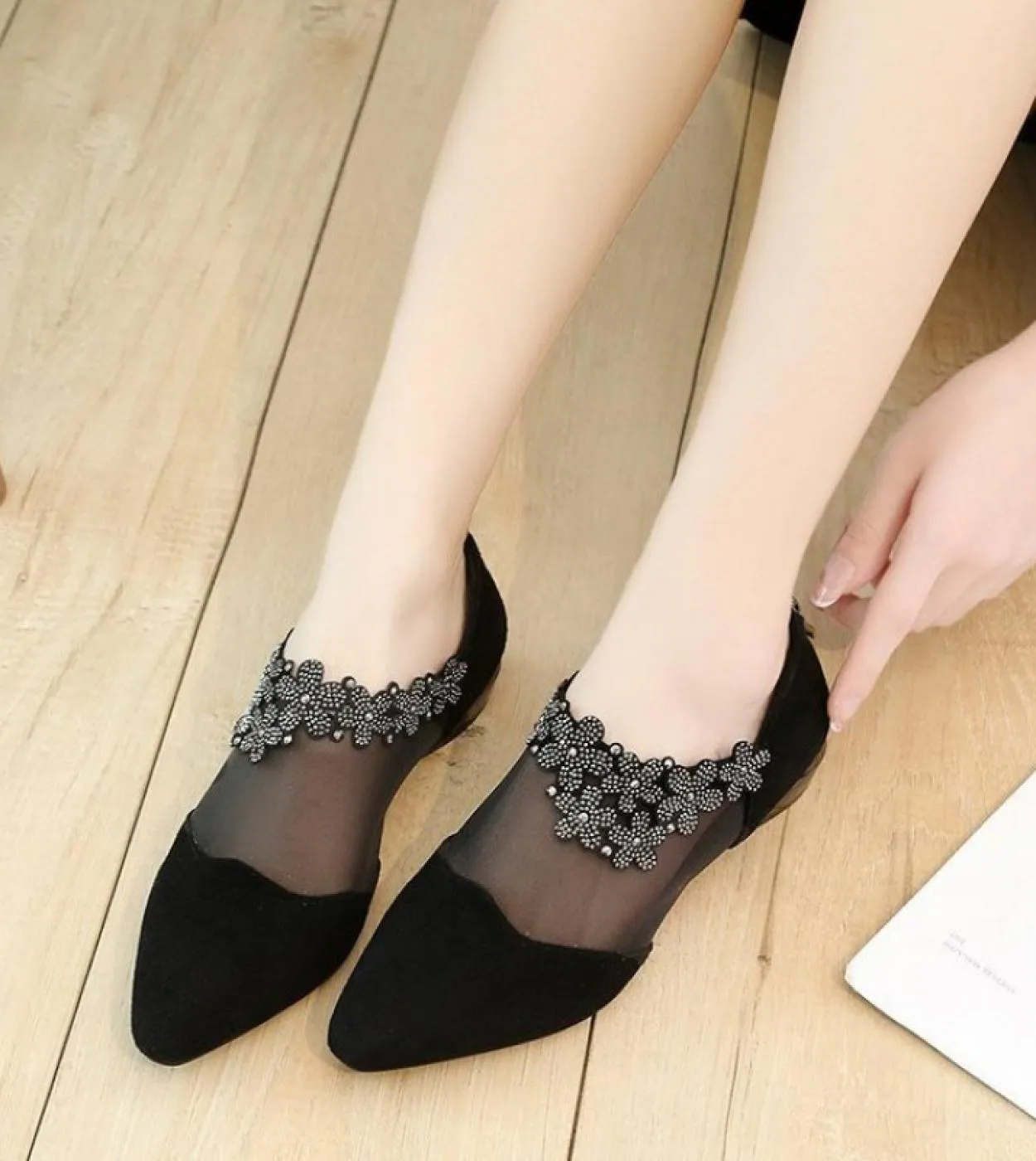Scarpe comfort con strass Scarpe chiuse Scarpe estive chiuse basse da donna Scarpe comfort